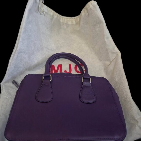 NWT Purple Saffiano-Style "Harper" Structured Satchel - Picture 5 of 5